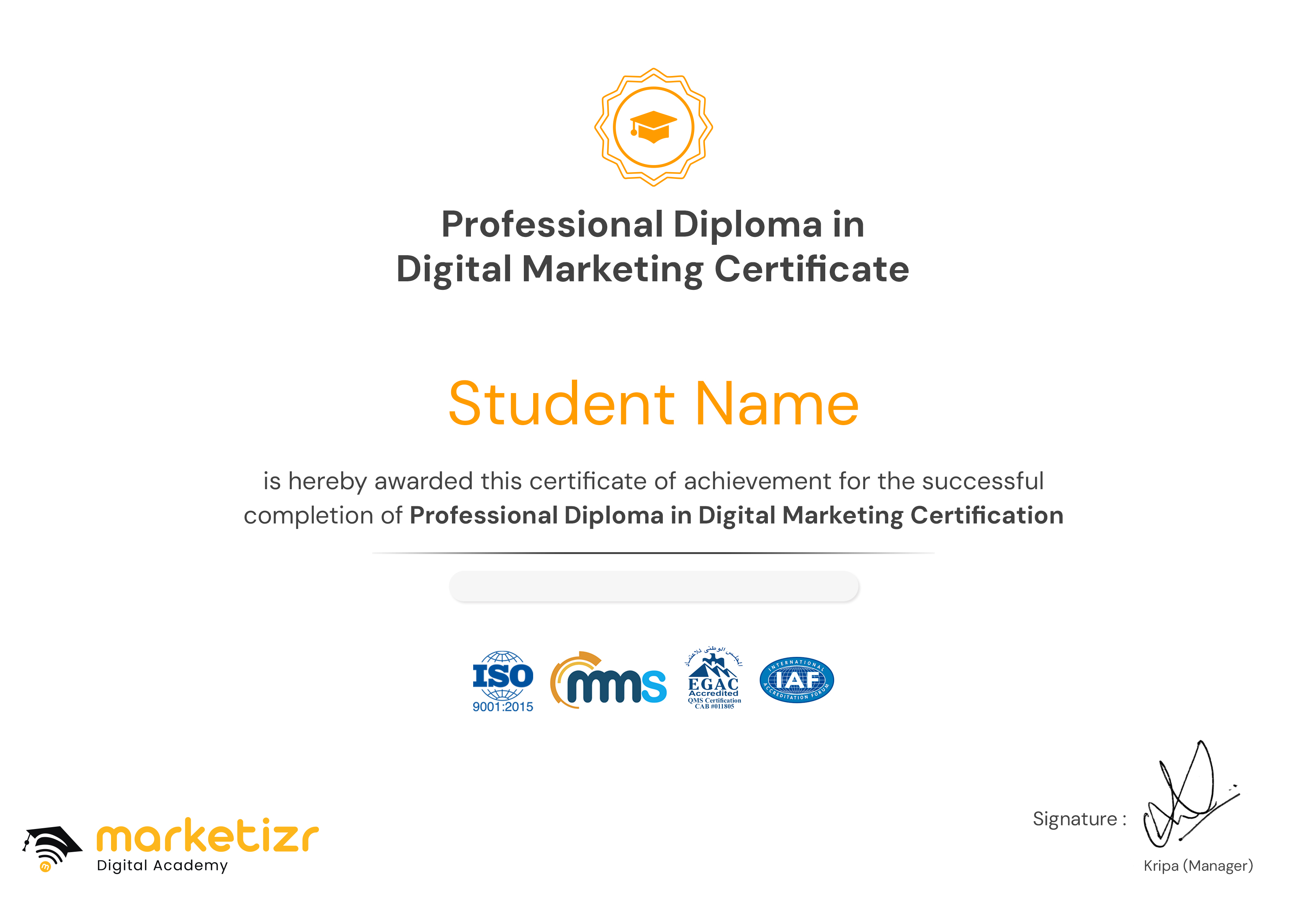 Professional Diploma in Digital Marketing